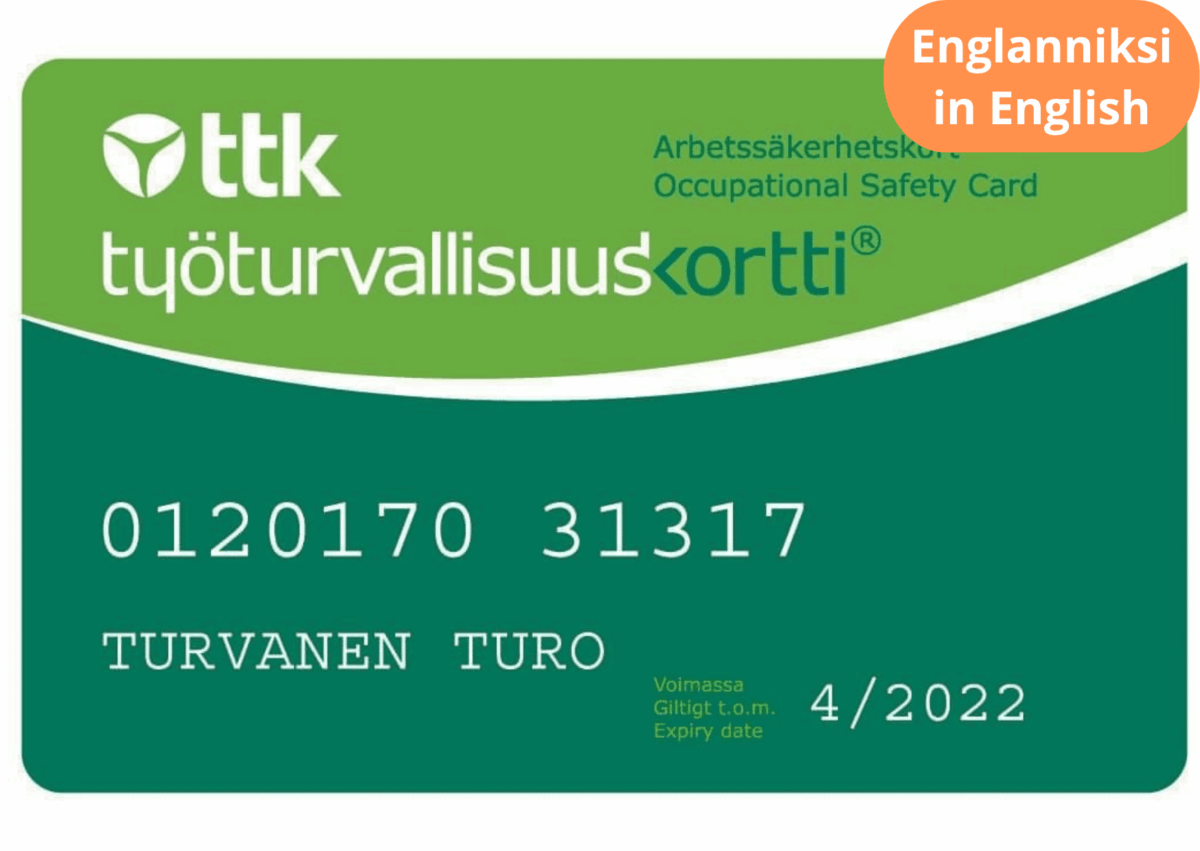 Safety Card in English online