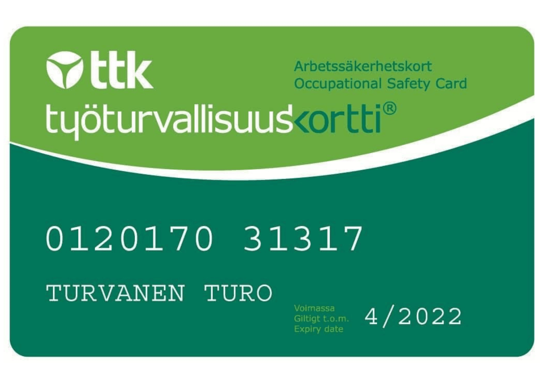 Työturvallisuuskortti